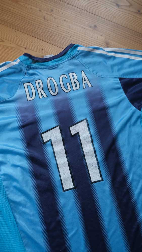 Marseille Vintage Drogba Jersey (L)